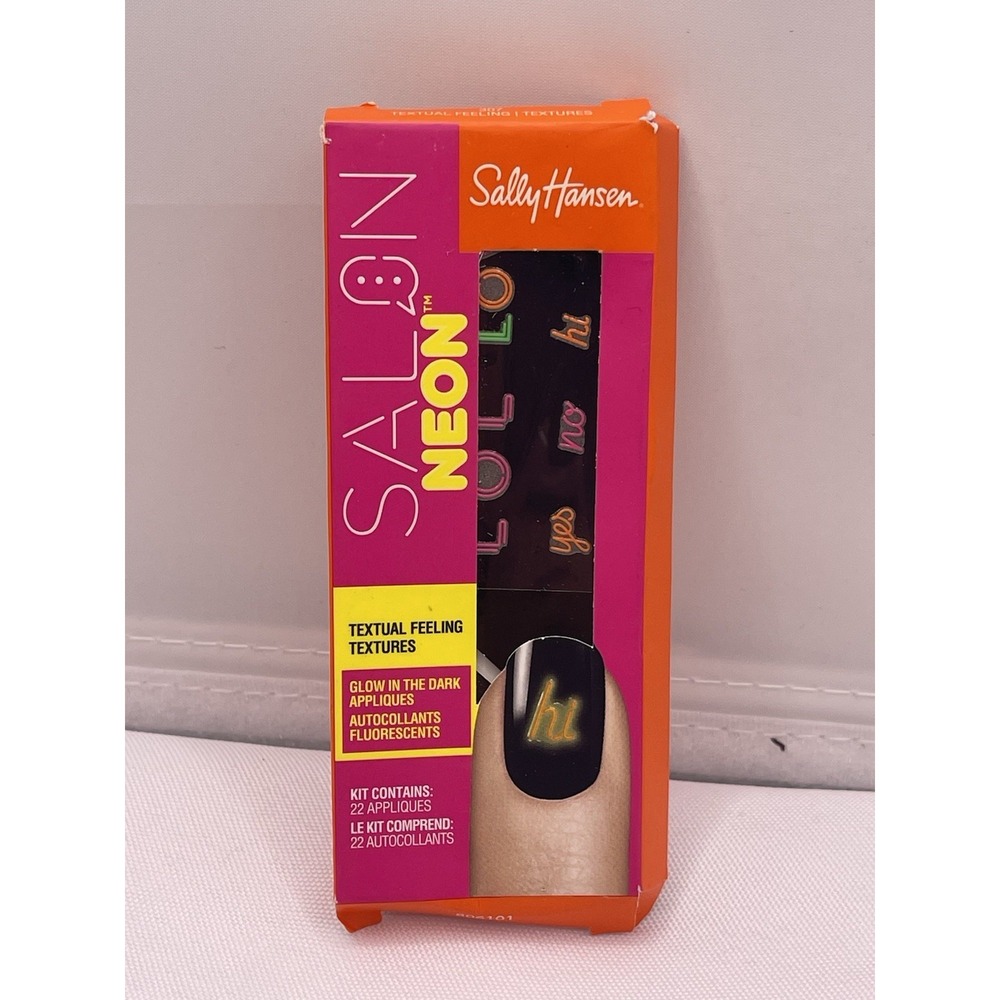 Sally Hansen Salon Neon Nail Appliques 22 Textual Feeling Textures Glow In The D